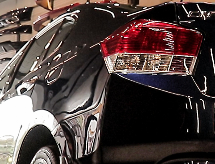 Honda City with sleek and vibrant new paint