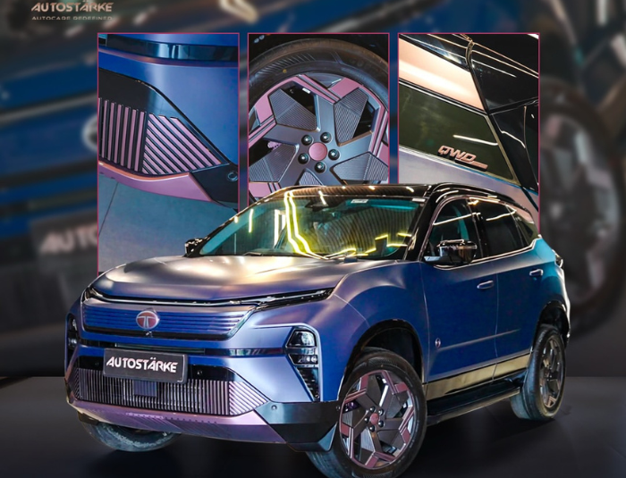 Tata Harrier matte exterior transformation by Autostarke