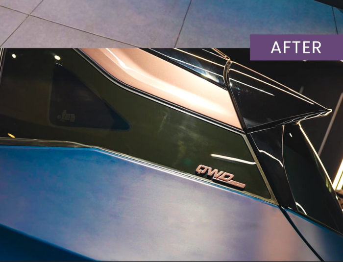Tata Harrier premium matte finish with rose-gold body panels