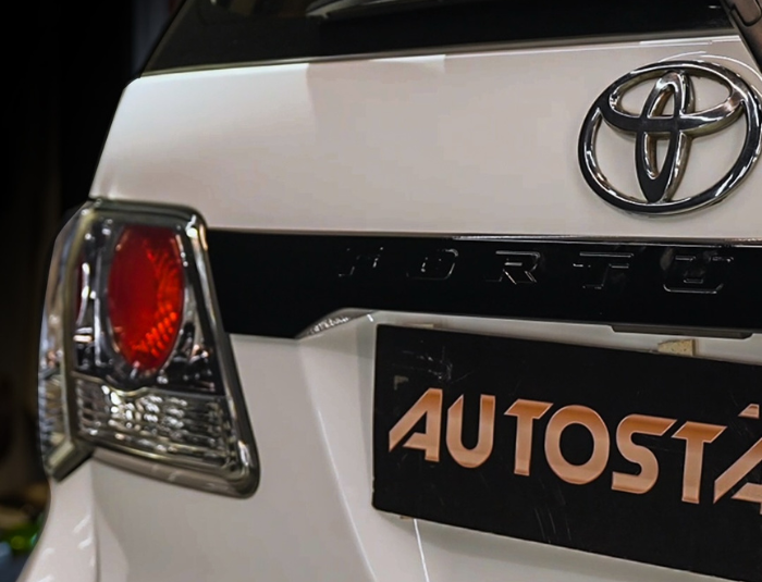 Toyota Fortuner custom dechroming work by Autostarke in Kerala