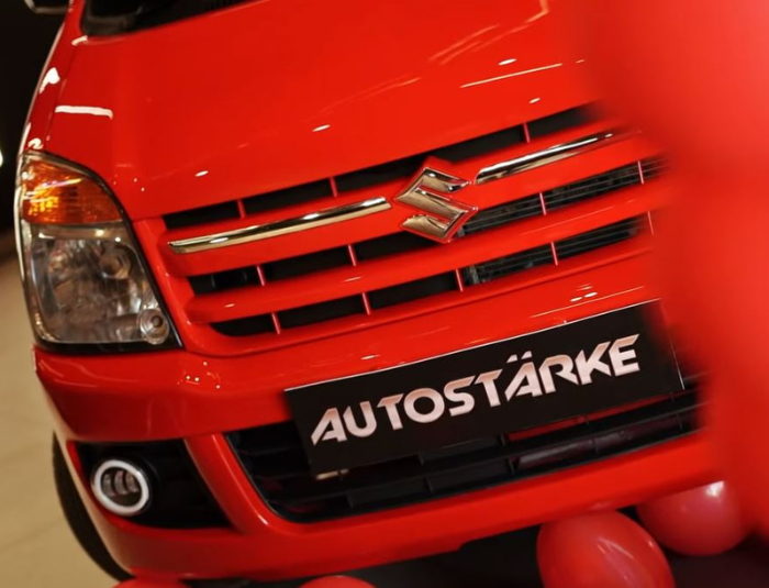 Wagonr Polo Red Customized Paint Job Done by AutoStarke
